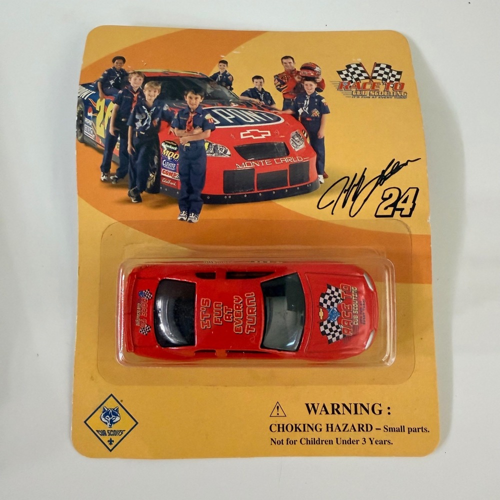 Welly Chevrolet Monte Carlo Race to Cub Scouting Diecast Car Jeff Gordon 24 Red